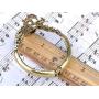 Alilang Golden Scorpion Wrap Bangle Bracelet Topaz Colored Crystal Rhinestone Scorpio