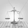BEKECH Infinity and Scales of Justice Pendant Y Necklace Lawyer Necklace Law Student Graduation Gift New Lawyer Gift Attorney Gift