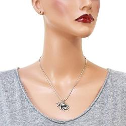 DianaL Boutique Silvertone Sea Turtle Mother and Baby Pendant Necklace 18'' Chain Gift Boxed Fashion Jewelry for Women Teens Girls