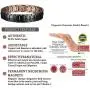 Mens Copper Bracelets 8.5'' Link Adjustable Black Pure Copper with Double Raw 3000Gauss Magnets Pain Relief for Arthritis and Carpal Tunnel Migraines Tennis Elbow Mens Copper Bracelets 8.5'' Link Adjustable Black Pure Copper with Double Raw 3000Gauss Magnets Pain Relief for Arthritis and Carpal Tunnel Migraines Tennis Elbow