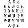 Old English Font Initial Necklace Monogram Novelty Personalized Alphabet Letter Pendant Necklace Birthday Gift