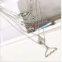 Cathercing Multilayer Boho Necklace for Women Moon Elephant Symbol 12 Constellation Pendant Choker Chain Girls Jewelry On Summer Beach Accessories (Shell Scallop Coconut Tree Beads Fish Tail)