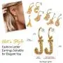 Initial Dangle Earrings Women 18K Gold Plated Personalized Alphabet 26 Letters Charm Hypoallergenic Earrings Jewelry Fashion Gift for Women Girls, Send Gift Box Initial Dangle Earrings Women 18K Gold Plated Personalized Alphabet 26 Letters Charm Hypoallergenic Earrings Jewelry Fashion Gift for Women Girls, Send Gift Box