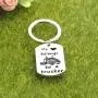 Zuo Bao Drive Safe Keychain My Heart Belongs to A Trucker Husband Keychain Gift for Truckers Wife Girlfriend