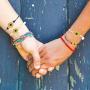 4 Pack Handmade Sunflower Bracelet Friendship Jewelry for Women Girl