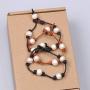 SWEETRAINBOWN Pearls Leather Bracelets for Women,Beaded Handmade Jewelry Genuine Leather Friendship Cuff