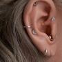 Small Silver Hoop Earrings-3 Pairs Cartilage Earring Hoop Set|Silver Hoop Earrings for Women Men Girls Boys Lips Nose Rings 8/10/12mm