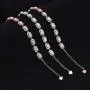 CiNily Adjustable Fire Opal Bracelets for Women Girls 18K White Gold/Rose Gold Plated Gemstone Bracelet Opal Jewelry Gifts
