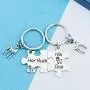 Her Buck His Doe Couple Keychain Promise Gift Funny Wedding Jewelry Gifts Her Buck His Doe Couple Keychain Promise Gift Funny Wedding Jewelry Gifts