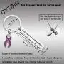 CYTING Alzheimer Awareness Keychain You May not Remember but i Will Never Forget Purple Ribbon Keychain Mental Health Awareness Dementia Jewelry CYTING Alzheimer Awareness Keychain You May not Remember but i Will Never Forget Purple Ribbon Keychain Mental Health Awareness Dementia Jewelry