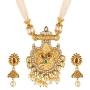 Efulgenz Indian Bollywood Traditional Rhinestone Faux Ruby Emerald Pearl Beaded Collar Strand Antique 18K Gold Tone Plated Necklace Jewelry Festive Costume Accessories for Women and Girls