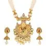 Efulgenz Indian Bollywood Traditional Rhinestone Faux Ruby Emerald Pearl Beaded Collar Strand Antique 18K Gold Tone Plated Necklace Jewelry Festive Costume Accessories for Women and Girls