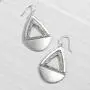 Silpada Good Shape Cut-Out Hinged Drop Earrings in Sterling Silver