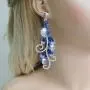 EVER FAITH 4 Inch Peacock Teardrop Dangle Earrings Austrian Crystal EVER FAITH 4 Inch Peacock Teardrop Dangle Earrings Austrian Crystal
