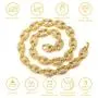 Gold Chain for Men Iced Out,Mens 11MM 18k Real Gold Plated/Platinum White Gold Finish 11MM Miami Cuban Link Coffee Bean Chain Choker Necklace Bracelet,Full Cz Diamond Cut Prong Set,Gift for Him Gold Chain for Men Iced Out,Mens 11MM 18k Real Gold Plated/Platinum White Gold Finish 11MM Miami Cuban Link Coffee Bean Chain Choker Necklace Bracelet,Full Cz Diamond Cut Prong Set,Gift for Him