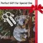Eigso Funny Koala Couple Keychains Best Friends Animals Gift Koala Lovers Keyrings Gift You’re My Koala I’m Your Tree Keychains Set