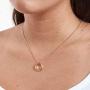 Dear Ava Nana Gift Necklace: Nana Jewelry, for Grandma, Grandmother, 2 Linked Circles (Rose-Gold-Plated-Brass, NA)