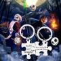 SEIRAA 2pcs The Nightmare Before Christmas Puzzle Keychain Set for Couple You’re My Missing Pieces Matching Jewelry