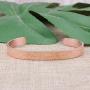 Inspirational Bracelets for Girls Rose Gold Cuff Jewelry Stainless Steel Gift for Women Friends