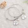 MAOFAED Mother Gift Where You Lead I Will Follow Mother Daughter Bracelet Set for Best Friend Sisters