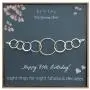 EFYTAL 80th Birthday Gifts for Women, Sterling Silver Eight Circle Bracelet for Her, 8 Decade Jewelry 80 Years Old EFYTAL 80th Birthday Gifts for Women, Sterling Silver Eight Circle Bracelet for Her, 8 Decade Jewelry 80 Years Old