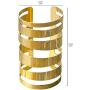 Lux Accessories Wide Cutout Geo Arm Cuff