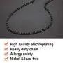 FindChic Men Curb Chain Necklace 18K Gold Plated/Stainless Steel/Black Chunky Double Tight Cuban Link Hip Hop Neck Chains for Men Boys 3.5MM/5MM/6MM/7MM/9MM/12MM 14-30 8 Length Options (Send Gift Box)