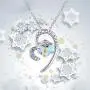 Alaxy Colorful Pendant Necklace Swarovski Crystals, Jewelry for Women Girls Birthday Gifts for Women for Her