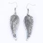 Szxc Womens Crystal Guardian Angel Wings Hypoallergenic Dangle Earrings Biker Jewelry - 2 1/4 inch