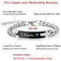 MMTTAO 2Pcs Couple Bracelet for His and Her Matching Sets Cubic Zirconia Titanium Stainless Steel Friendship Relationship Personalized Distance Chain Bracelet for Women Men Lover Promise Jewelry Gifts MMTTAO 2Pcs Couple Bracelet for His and Her Matching Sets Cubic Zirconia Titanium Stainless Steel Friendship Relationship Personalized Distance Chain Bracelet for Women Men Lover Promise Jewelry Gifts