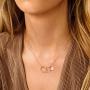 Mother Daughter Necklace, White Gold Plated Infinity Circle Necklace Gifts for Mom and Daughter Heart Initial Necklace Mother Daughter Gifts Mothers Day Christmas Birthday Gifts for Women Girls