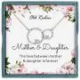 OR OLD RUBIN Mom Gifts from Daughter, Gifts for Mom Mother-in-Law, 925 Sterling Silver Mother Daughter Necklace, Mom Necklace, Birthday Gifts for Mom, for Mom Grandmother Mother-in-Law Aunt