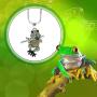 Lola Bella Gifts Crystal Frog Playing a Flute Pendant Necklace with Gift Box