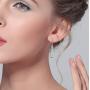 EVER FAITH Womens 925 Sterling Silver 1.8 Inch Simple Open Filigree Tear Drop Hook Dangle Earrings