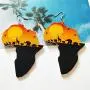D.Rosse 2 Pairs African Map Wooden Dangle Earrings Ethnic Style African Multicolor Drop Earrings for Women Bohemia Style Jewelry Set D.Rosse 2 Pairs African Map Wooden Dangle Earrings Ethnic Style African Multicolor Drop Earrings for Women Bohemia Style Jewelry Set