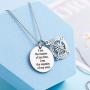 LParkin I Am The Master of My Fate I Am The Captain of My Soul Compass Necklace Jewelry Invictus Inspirational Quote Graduation Gift