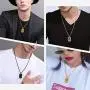 Richsteel Star of David Necklace for Men Women Stainless Steel/18K Gold Plated Hexagram Pendant with 22 Inches Chain Jewish Israel Jewelry