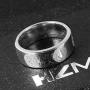HZMAN Mens 8mm St Benedict Exorcism Ring Stainless Steel Catholic Roman Cross Demon Protection Ghost Hunter Gold Silver