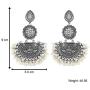 Aheli Bollywood Ethnic Oxidised Earrings Dangler Stylish Traditional Indian Fashion Jewelry for Women, Girls
