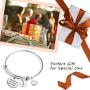 Initial Bracelet Keychain She Believed She Could So She Did Inspirational Jewelry 2020 2021 Graduation Gift