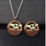Kiaka Baby Yoda Grogu Star Wars Mandalorian Necklace for Kids and Teens