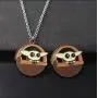 Kiaka Baby Yoda Grogu Star Wars Mandalorian Necklace for Kids and Teens Kiaka Baby Yoda Grogu Star Wars Mandalorian Necklace for Kids and Teens