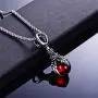 HUANIAN Charm Punk Titanium Stainless Steel Dragon Claw Pendant Crystal Ball Necklace,24inches Chain HUANIAN Charm Punk Titanium Stainless Steel Dragon Claw Pendant Crystal Ball Necklace,24inches Chain