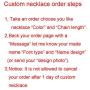 AIJIAO Unisex Personalized Nameplate Necklace Pendant My Name Custom Of Stainless Steel