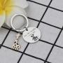 SEIRAA You Bet Giraffe I Love You Keychain Funny for Boyfriend Girlfriend Giraffe Lover Jewelry Friendship Keychain