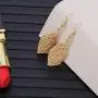 Dangle Earring for Women,Leaf Drop Earring with Girls Rose Gold Silver Earring Stainless Steel Earring Dangle Earring for Women,Leaf Drop Earring with Girls Rose Gold Silver Earring Stainless Steel Earring