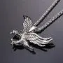 U7 Men Stainless Steel/18K Gold Plated Chain Cool King of The Sky Hawk Eagle Pendant Necklace U7 Men Stainless Steel/18K Gold Plated Chain Cool King of The Sky Hawk Eagle Pendant Necklace