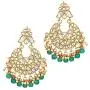 Aheli Ethnic Wedding Kundan Pearl Earrings Maang Tikka Set Indian Traditional Jewelry for Women Aheli Ethnic Wedding Kundan Pearl Earrings Maang Tikka Set Indian Traditional Jewelry for Women