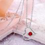 BriLove Women 925 Sterling Silver CZ Engraved''I Love You to the Moon and Back'' Moon Love Heart Pendant Necklace BriLove Women 925 Sterling Silver CZ Engraved''I Love You to the Moon and Back'' Moon Love Heart Pendant Necklace