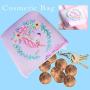 Hicdaw 5 Pcs Jewelry Set for Unicorn Gift for Girls Included Friendship Bracelet Cute Stud Earrings Storage Bag Necklace
